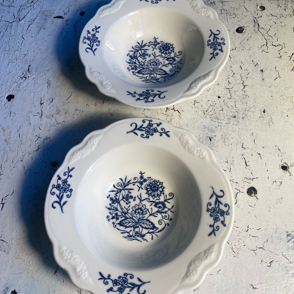 2 Dresden 6” Fruit Bowls by Homer Laughlin